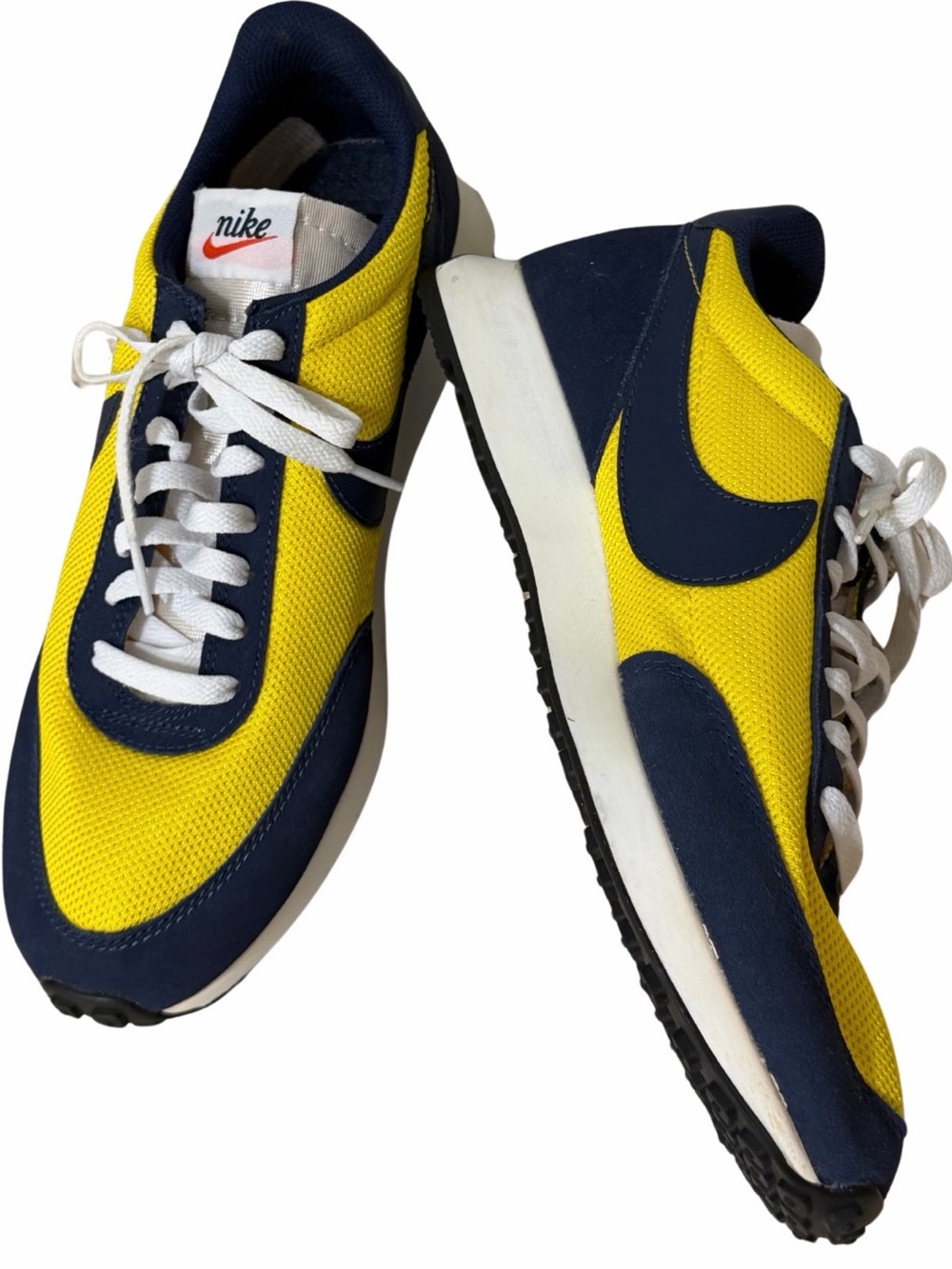 NIKE AIR TAILWIND 79 'VARSITY MAIZE NAVY' Yellow & Navy Retro Trainer NWOB 9.5